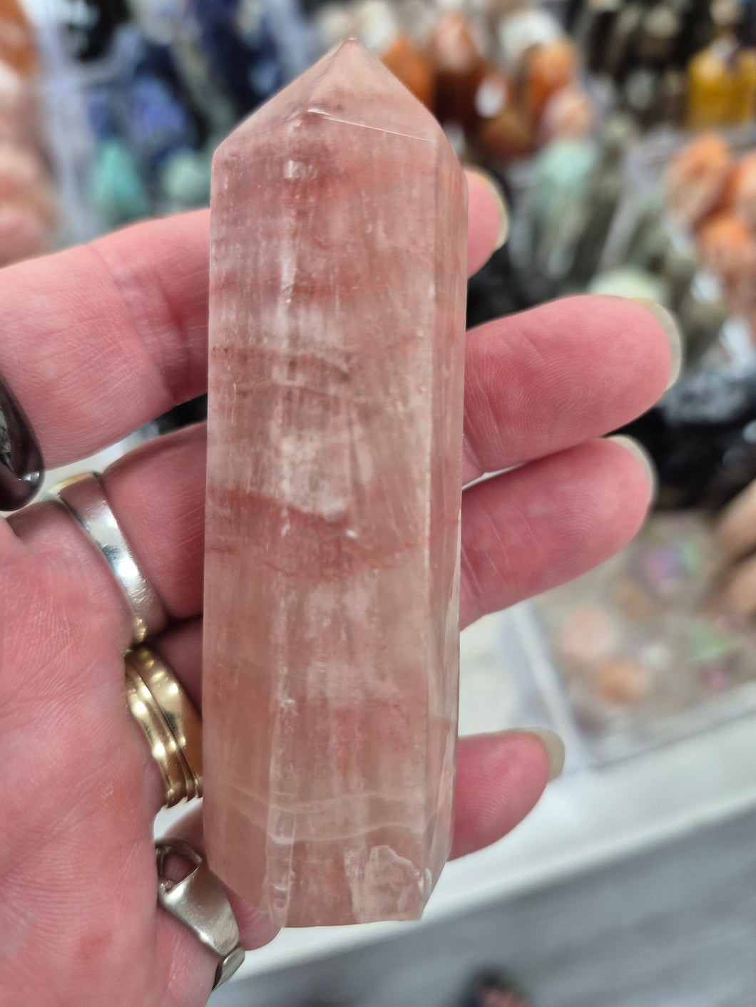 ROSE CALCITE POINT