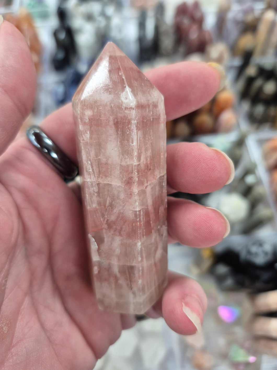 ROSE CALCITE POINT