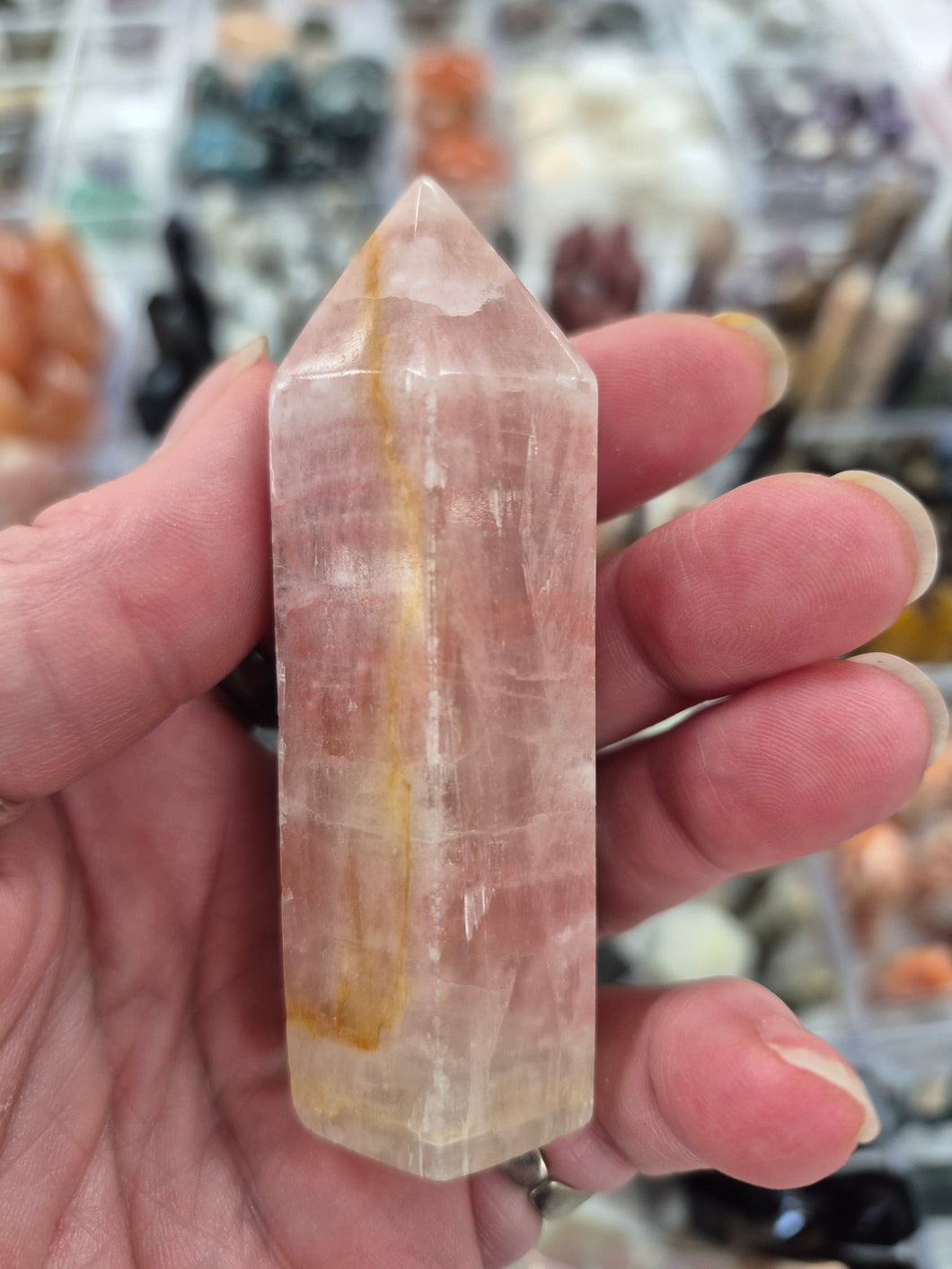 ROSE CALCITE POINT