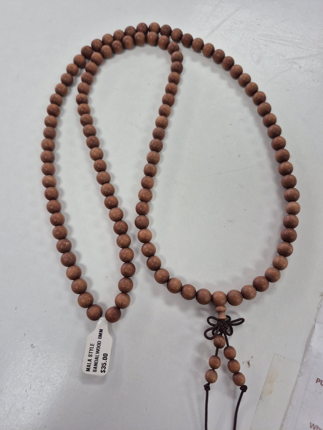SANDALWOOD 8MM NECKLACE