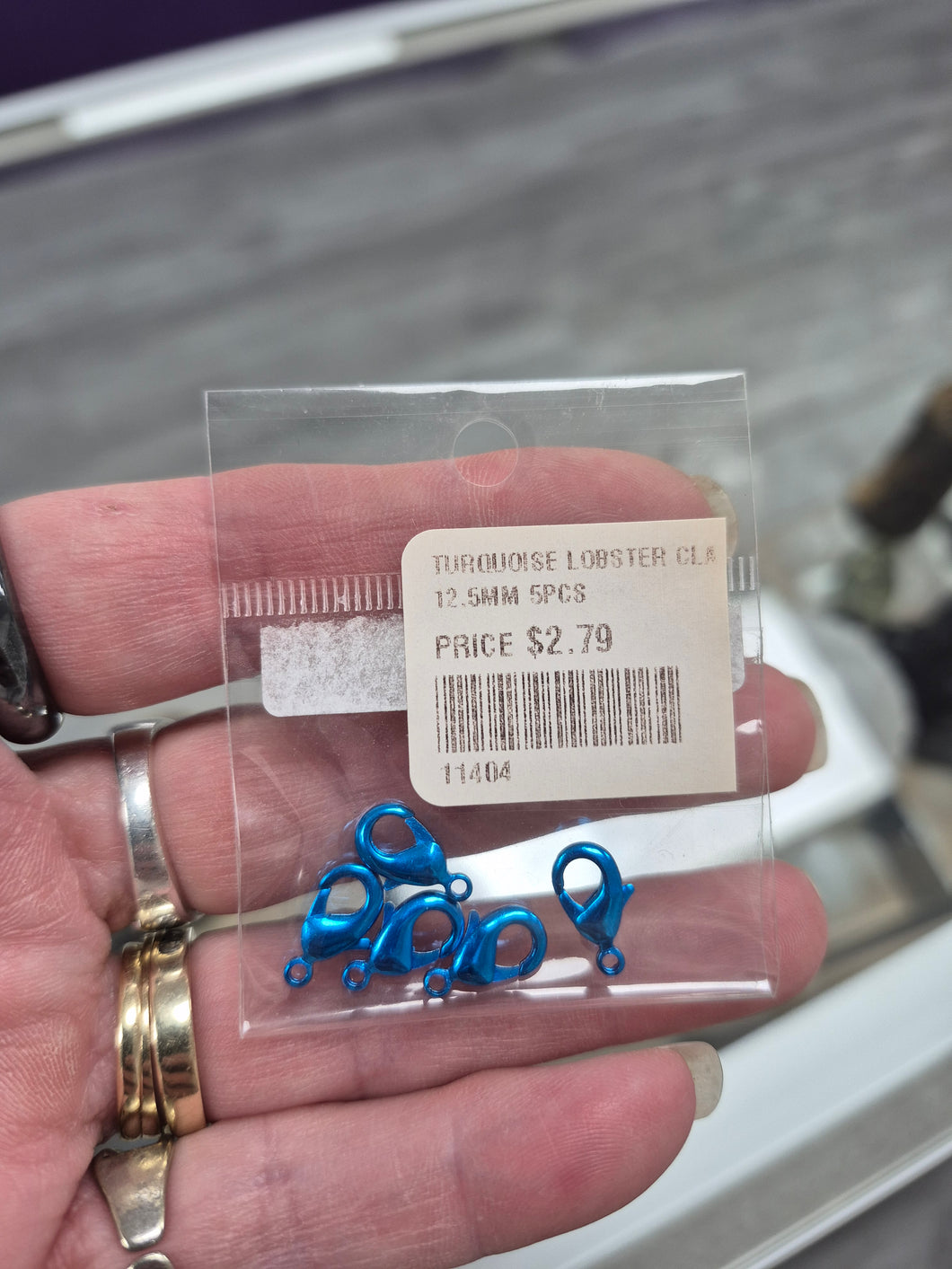 TURQUOISE LOBSTER CLASP