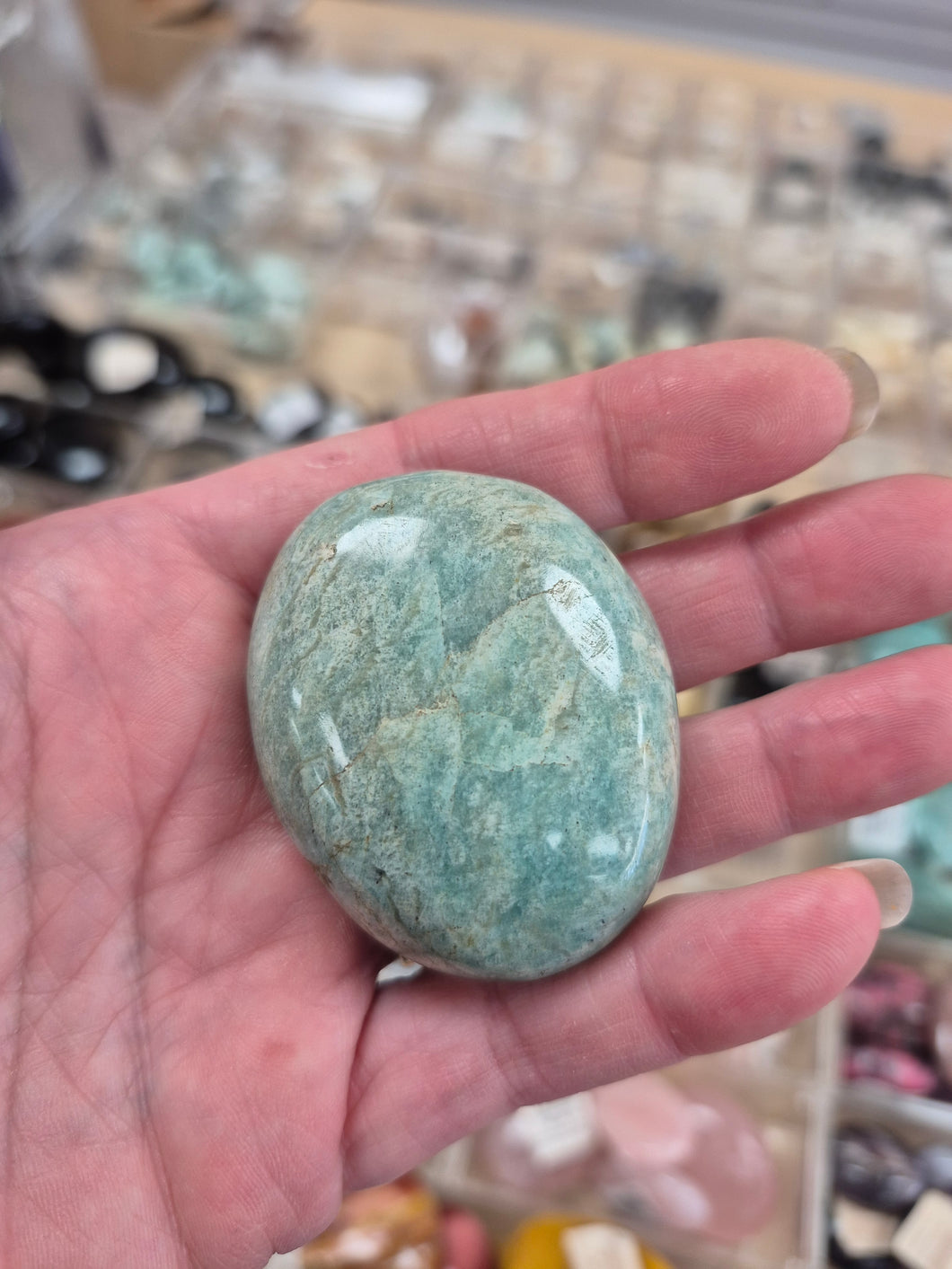 AMAZONITE PALM STONE
