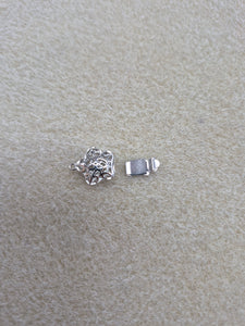 BRASS BOX CLASP FILIGREE STAR