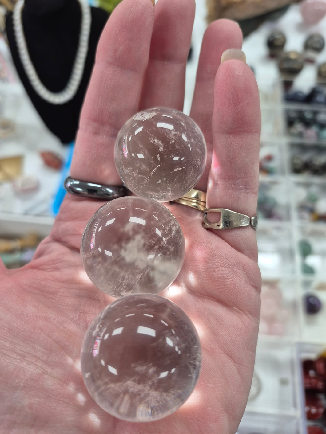 CLEAR QUARTZ SPHERE