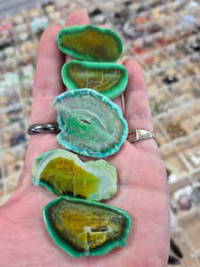 AGATE SLICE OLIVE