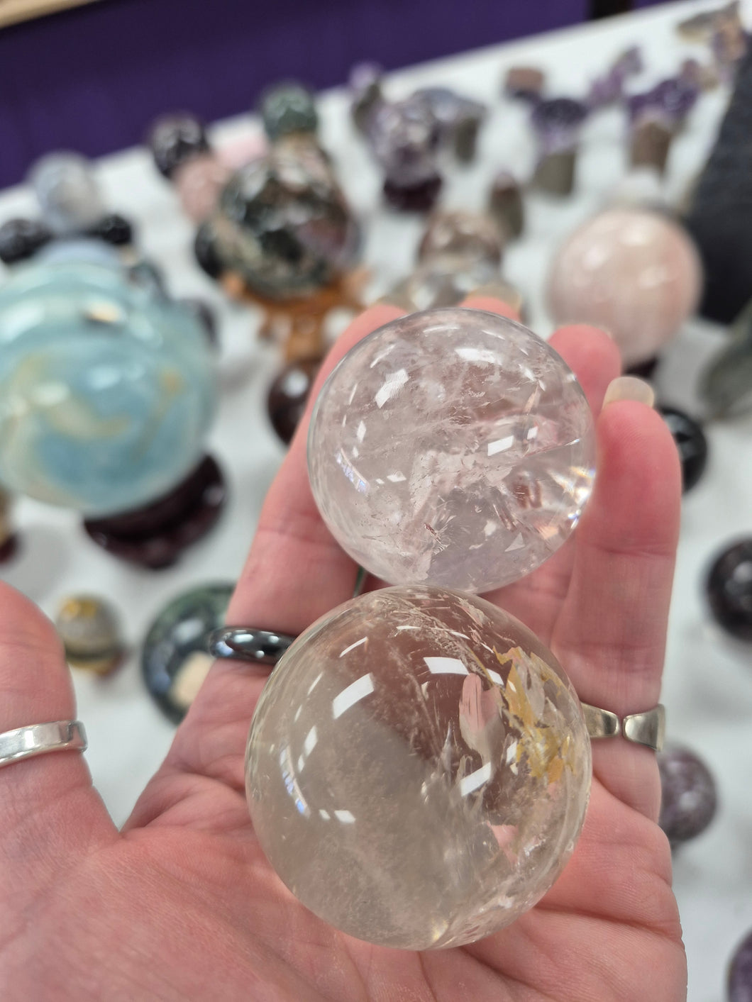 CLEAR QUARTZ SPHERE