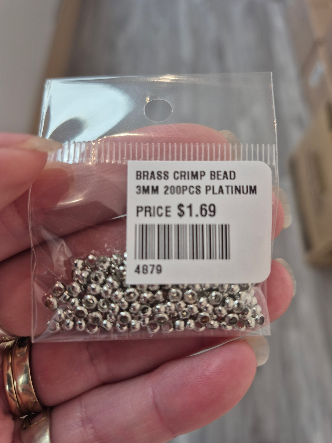 BRASS CRIMP BEAD