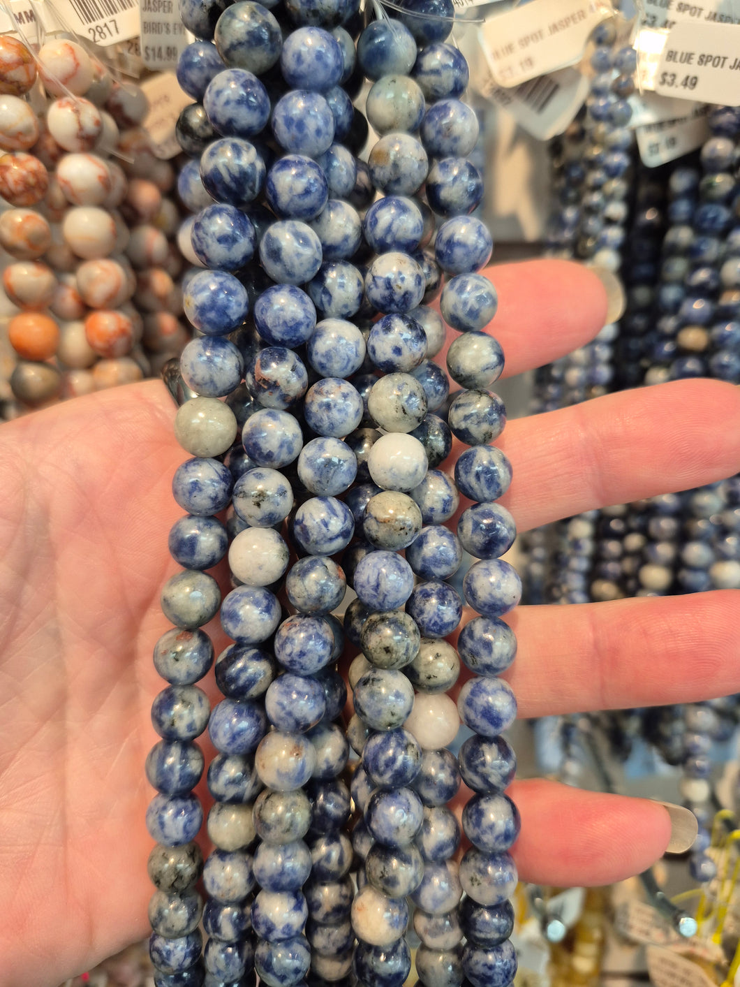 BLUE SPOT JASPER 8MM