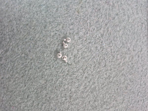 CRIMP BEAD 3X3.5MM 4PCS SILVER PLATED