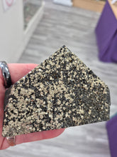 Load image into Gallery viewer, PYRITE BASALT CUT BASE
