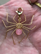 Load image into Gallery viewer, WIRE WRAPPED GEMSTONE PENDANT SPIDER
