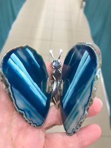 AGATE SLICE BUTTERFLY