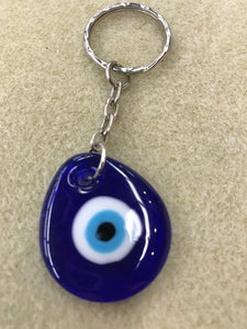 LAMPWORK EVIL EYE KEYCHAIN