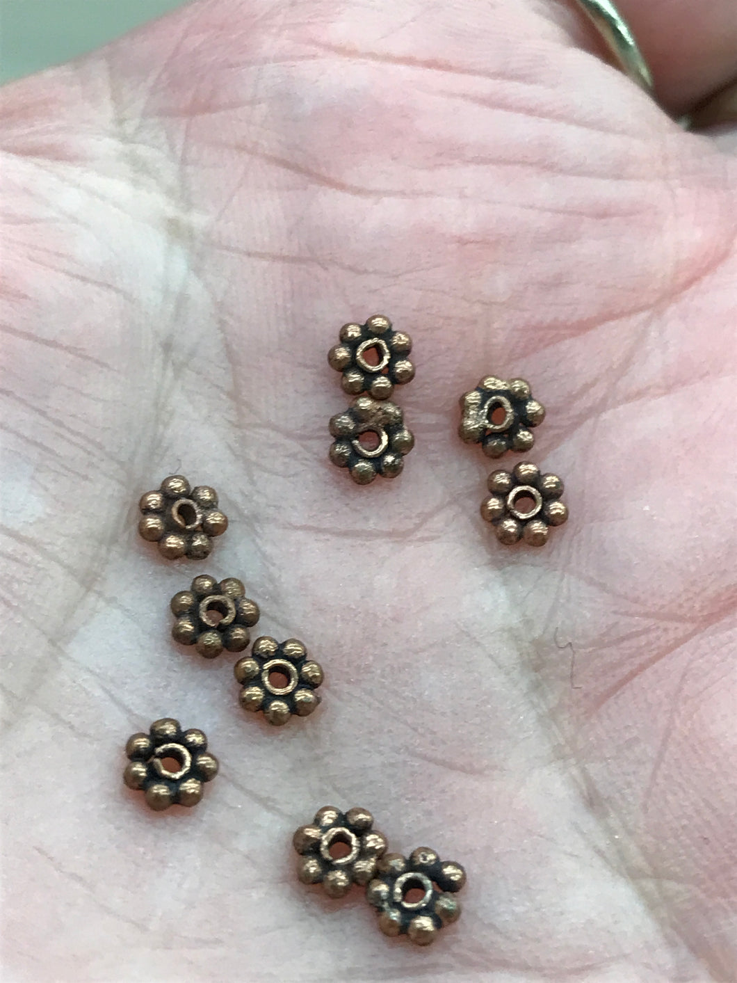 COPPER DAISY SPACER 4MM