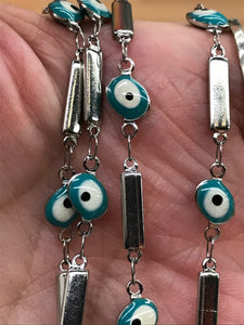 304 STAINLESS EVIL EYE CHAIN