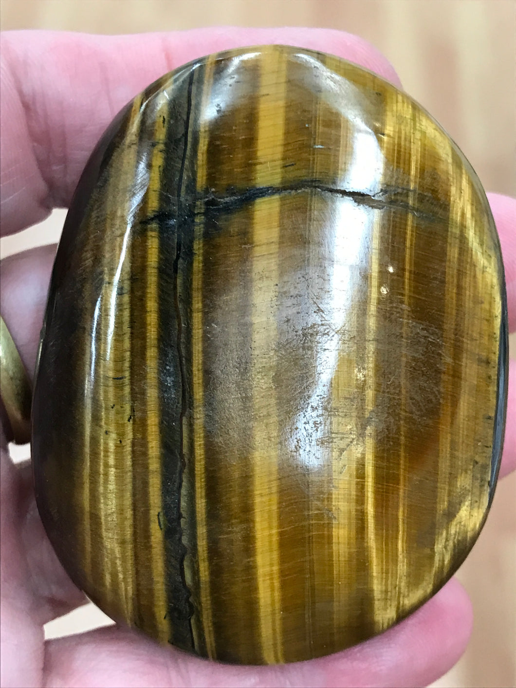 TIGER EYE PALM STONE