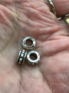 PEWTER RONDELLE SPACER
