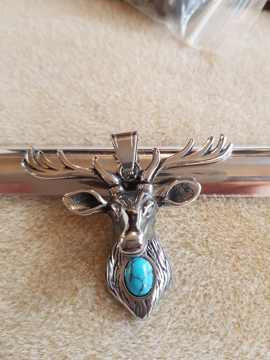 304 Stainless Steel Deer Pendant