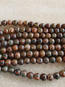 Agate dZi Round Beads