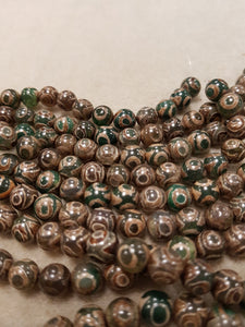 Agate dZi Round Beads