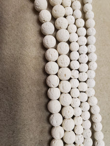 Lava White Round