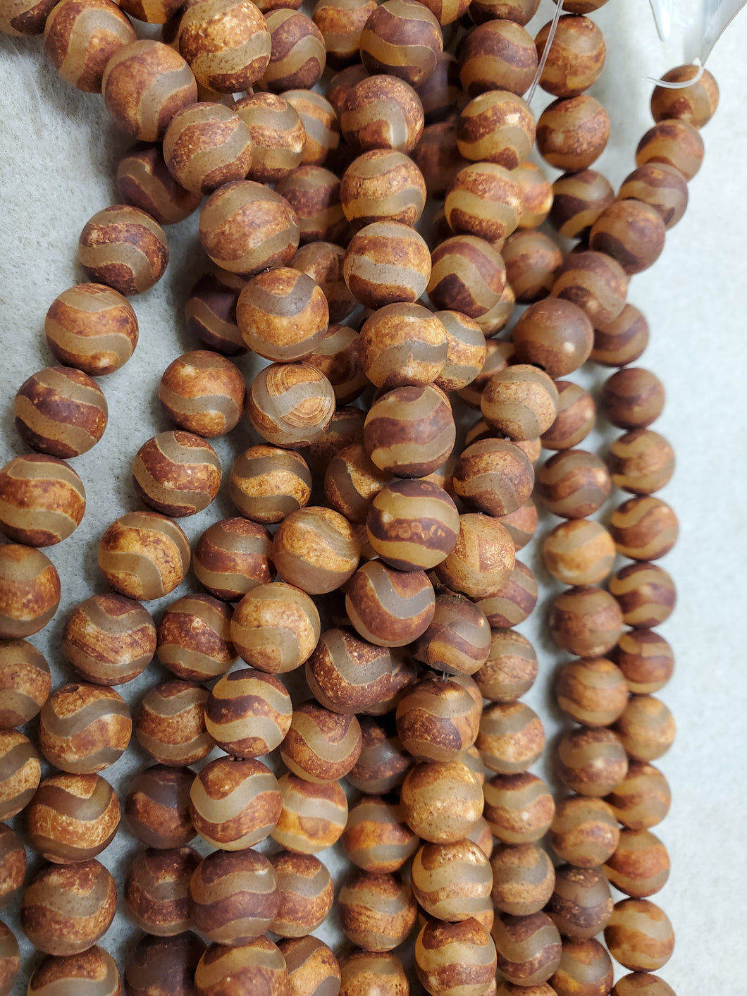 Agate dZi Round Bead
