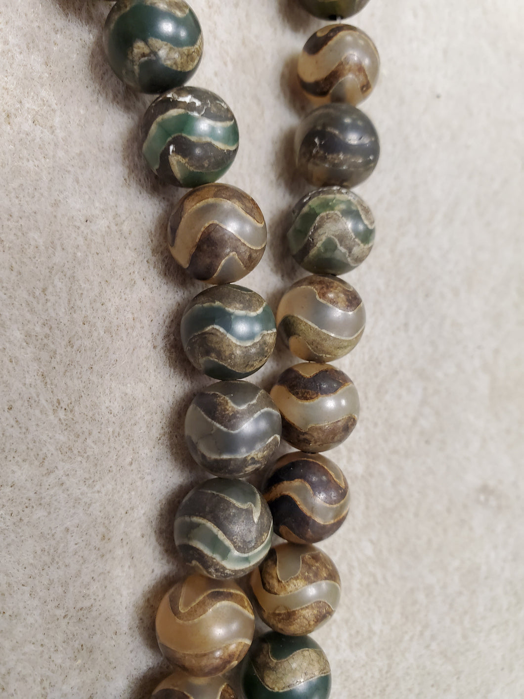 Agate dZi Bead Round 10mm