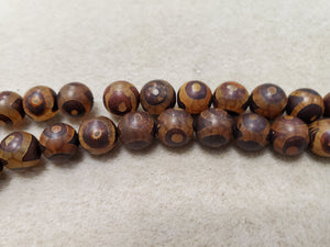 Agate dZi Round Bead 10mm