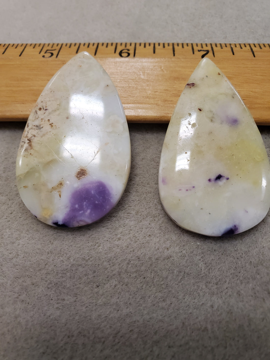 Side Drilled Purple Opal Pendant