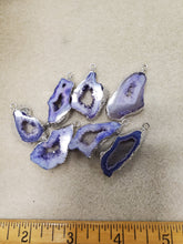 Load image into Gallery viewer, Druzy Agate Sliced Pendant
