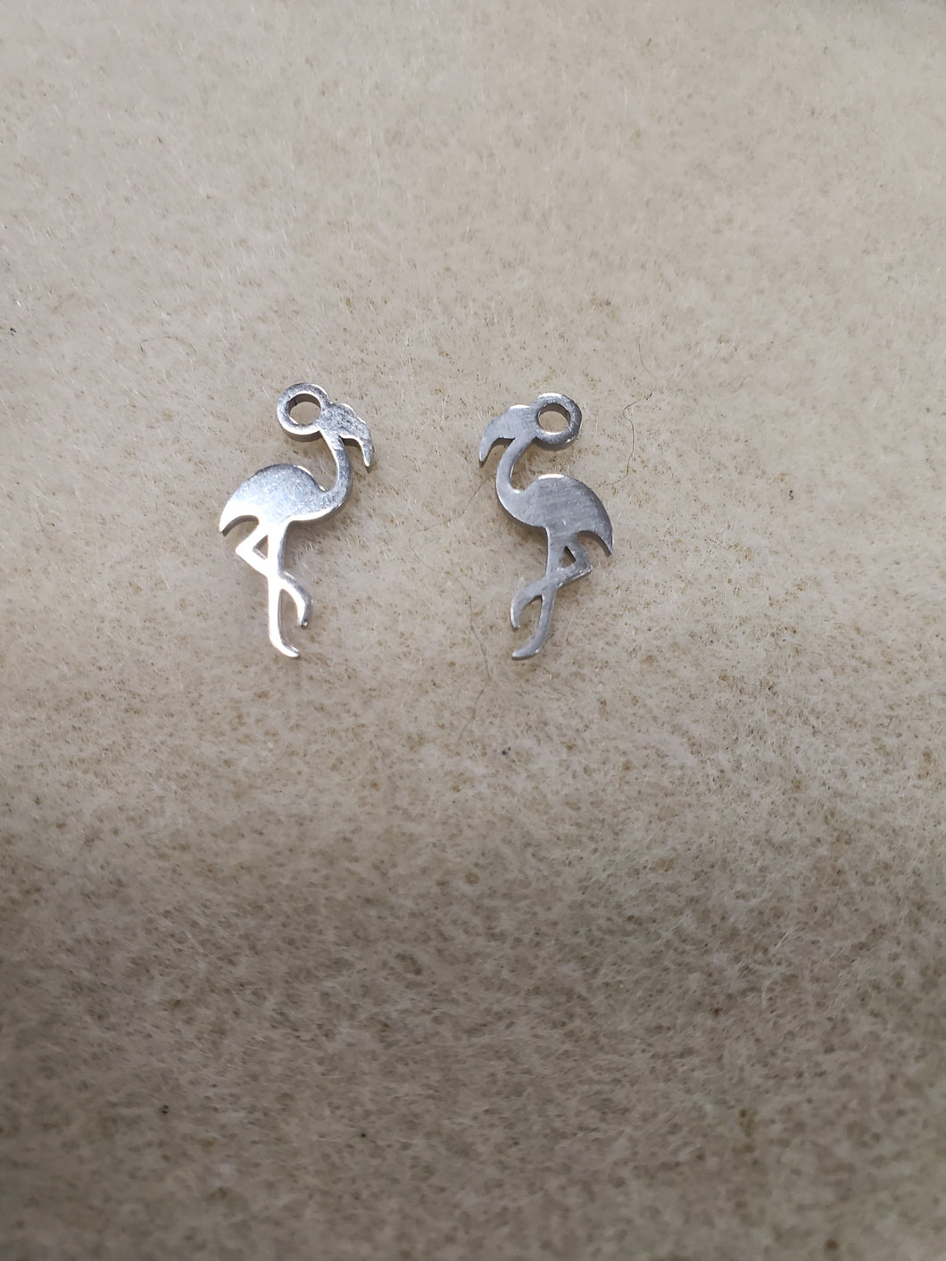 304 Stainless Steel Flamingo Charm