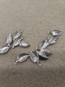 304 Stainless Steel Leaf Charms