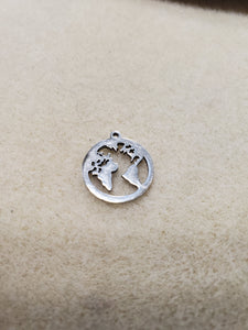 304 Stainless Steel Earth Charm