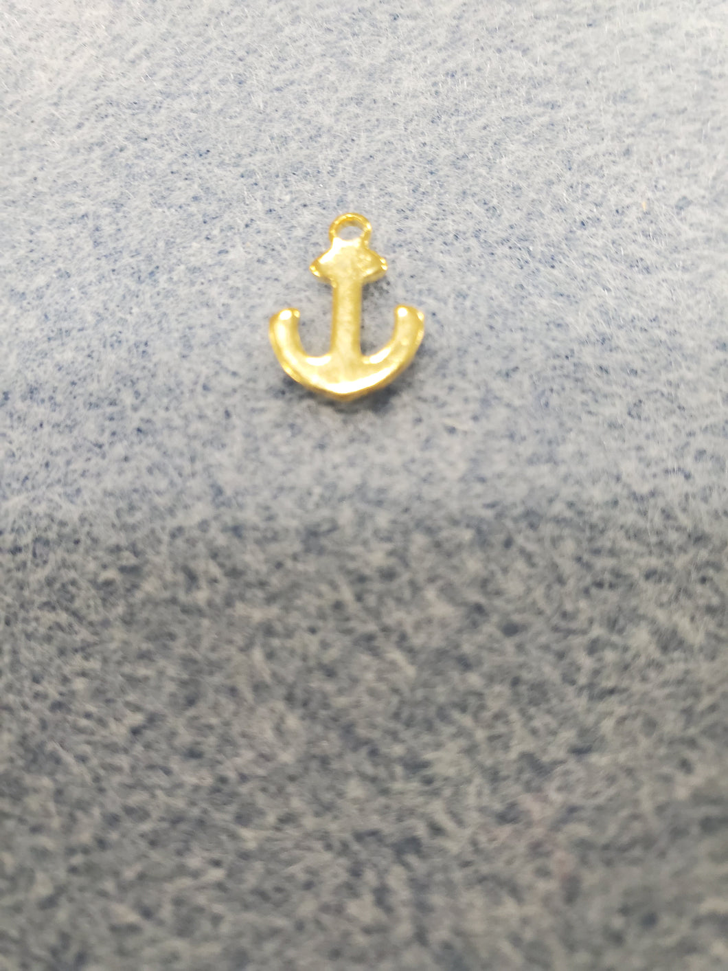 304 Stainless Steel Golden Anchor Charm
