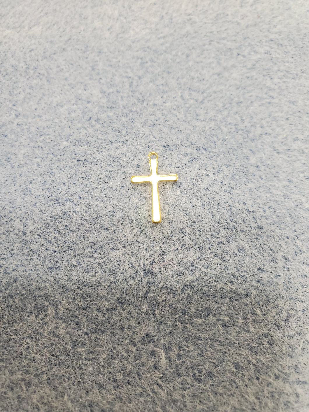 304 Stainless Steel Golden Cross Charm