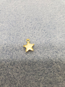 304 Stainless Steel Golden Star Charm