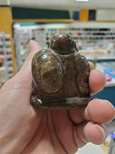Load image into Gallery viewer, Bronzite Laughing Buddha
