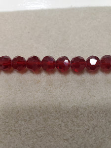 Faceted Round Glass Crystal 8mm