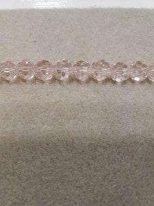 Faceted Round Glass Crystal 8mm