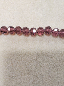 Faceted Round Glass Crystal 8mm