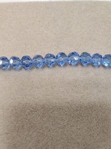 Faceted Round Glass Crystal 8mm