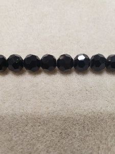 Faceted Round Glass Crystal 8mm