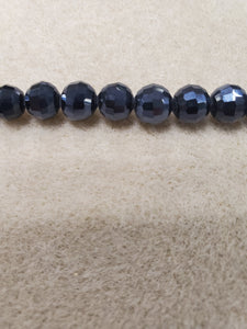 Faceted Round Glass Crystal 8mm