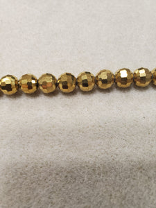 Faceted Round Glass Crystal 8mm