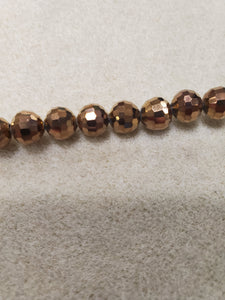 Faceted Round Glass Crystal 8mm