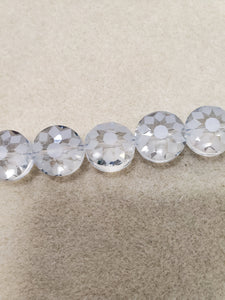Electroplated Faceted Glass Starburst Beads
