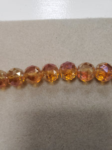 Faceted Round Glass Beads 14mm