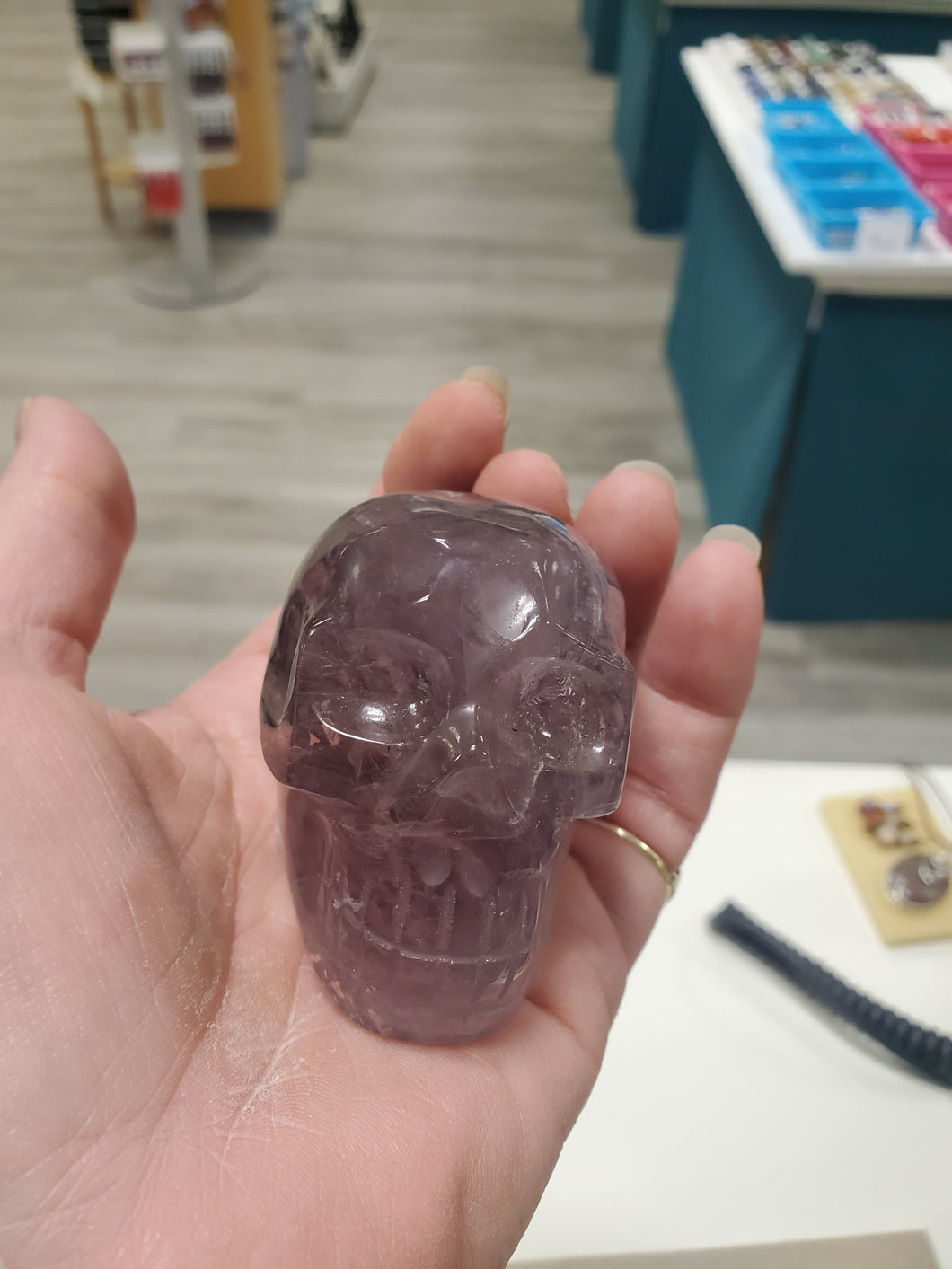 Amethyst Skull 70mm