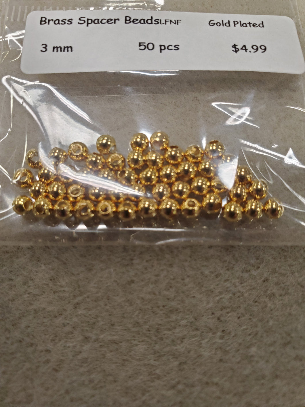 Brass Round Spacer Bead