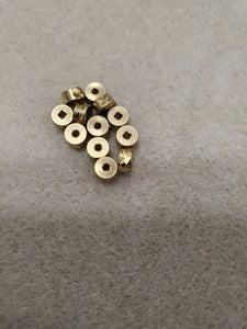 Brass Flat Round Spacer /w Design